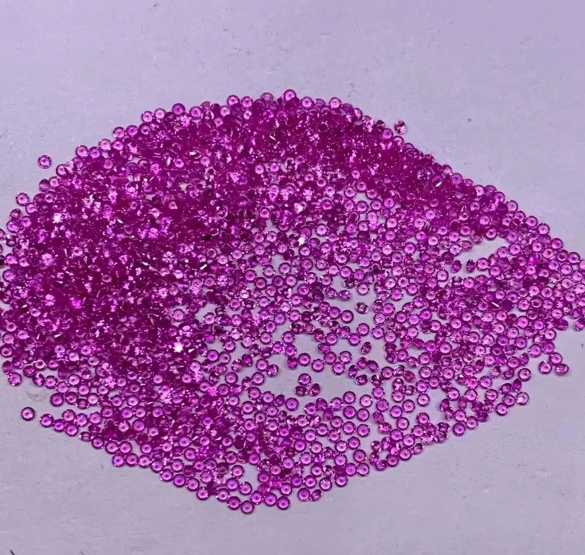 1.3mm Pink Sapphire Natural Stone Top Quality Brilliant Raw Rough Pink Dark Medium Light color Sapphire Price Per Carat