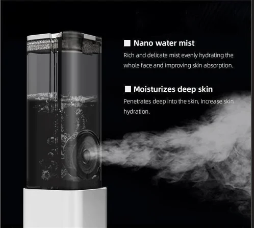 Travel Fine Cosmetic Nano Electrolysis Moisturizing Atomizer Ultrasonic Moisturize Water Makeup Hydrogen Facial Mist Sprayer