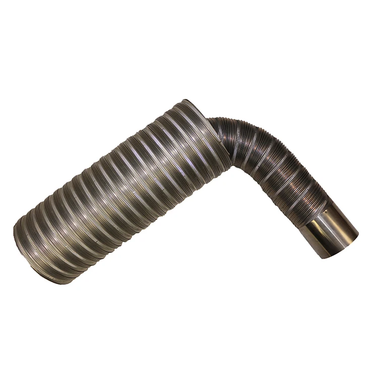 OEM Design Semi-rigid Stainless Steel Flexible Duct For Air Conditioning Ventilalator Duct