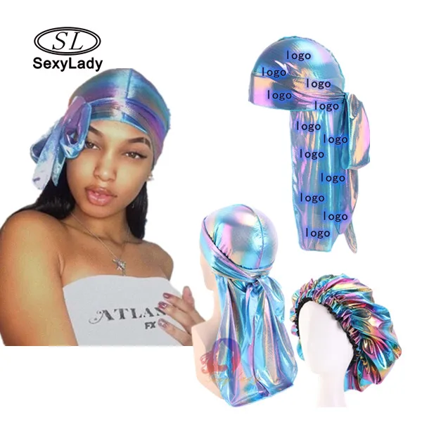 Индивидуальные принты очень длинные края головы оболочки унисекс мама и я дети женщины прочные сумки для мужчин Du Rag дизайнерские шелковые шляпки оптовая