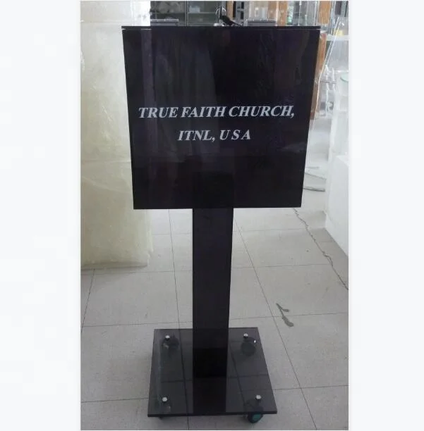 Floor Acrylic Donation Box Offering Box with wheels