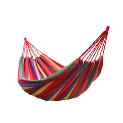 2021 Hot Sale Products camping cotton hammock Cheap Portable Camping Hammock canvas Outdoor hammock