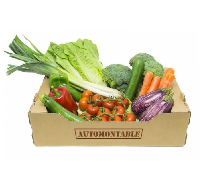 Strong good quality recyclable cardboard carton for fruit and vegetable packaging box