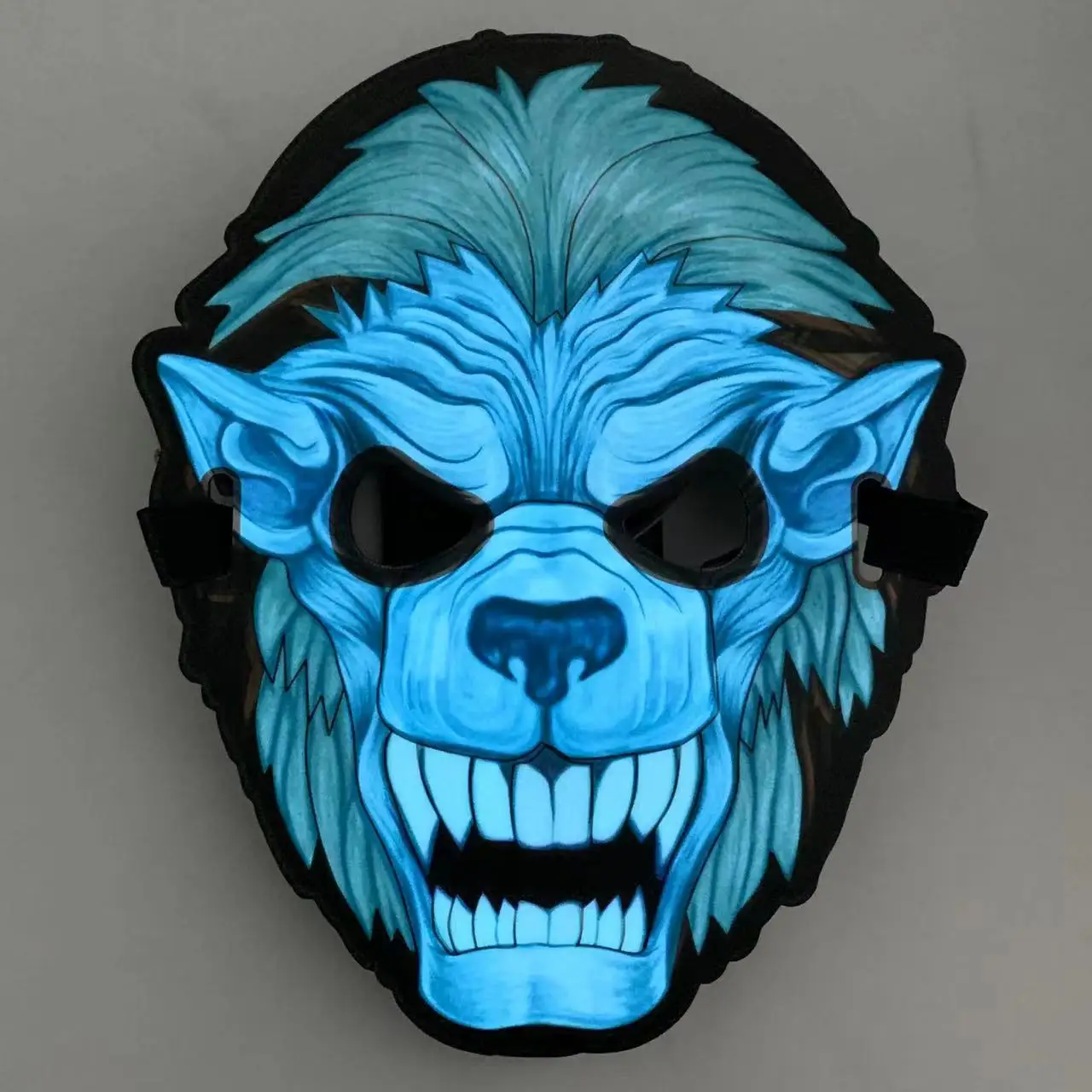 Top sellers LIGHT UP MASK For Party,Halloween, Blacklight Run,Advertisement,DJ,Club,Christmas