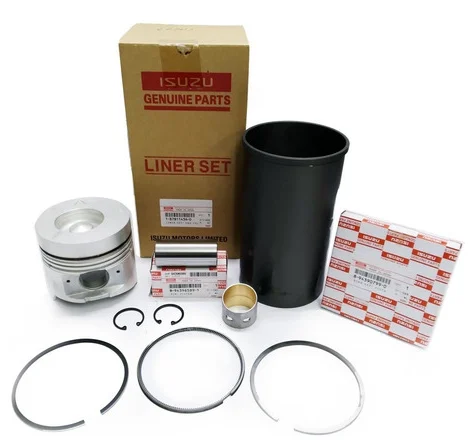 Construction Machinery Parts Liner Kit For Isuzu Izumi 6HH1 Diesel Engine Piston Ring Kit 1-87811434-1
