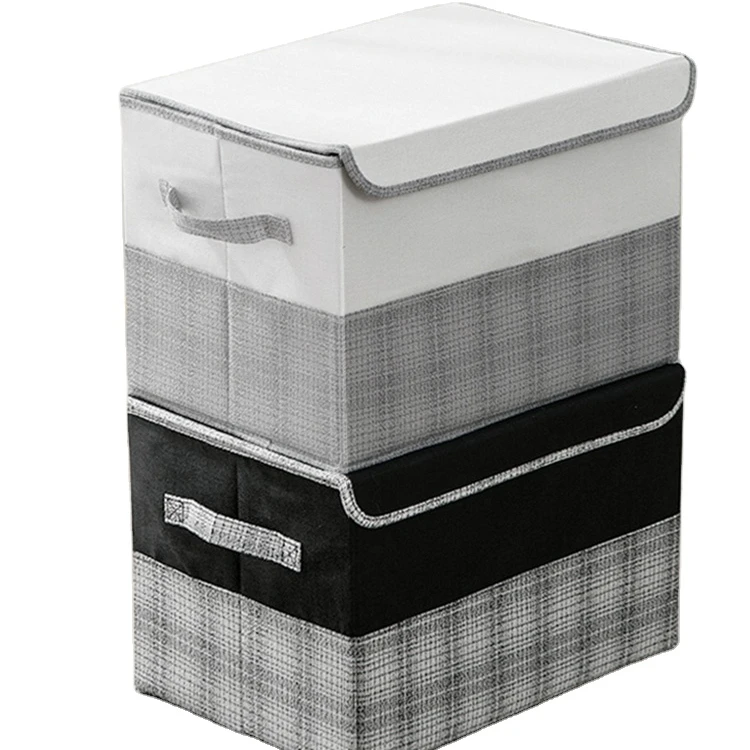Bedroom wardrobe folding storage box organizer toy fabric boxes foldable with lid Clothes storage boxes