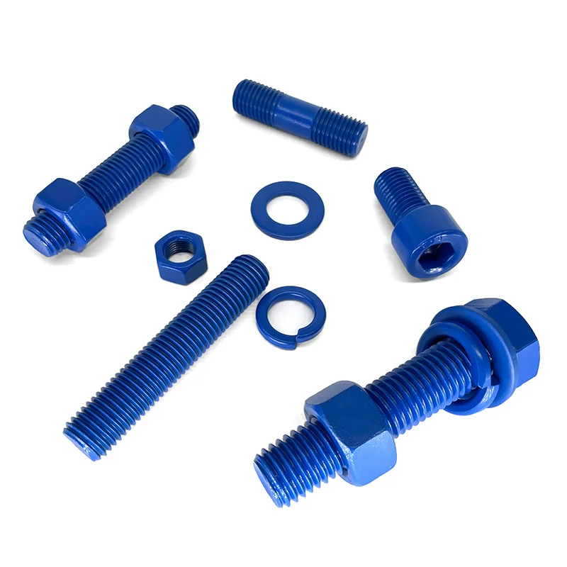 Grade 8.8 10.9 Carbon Steel PTFE Coating A194 2h Heavy Hex Nut and B7 B8 linear motion Studs all Thread Rod