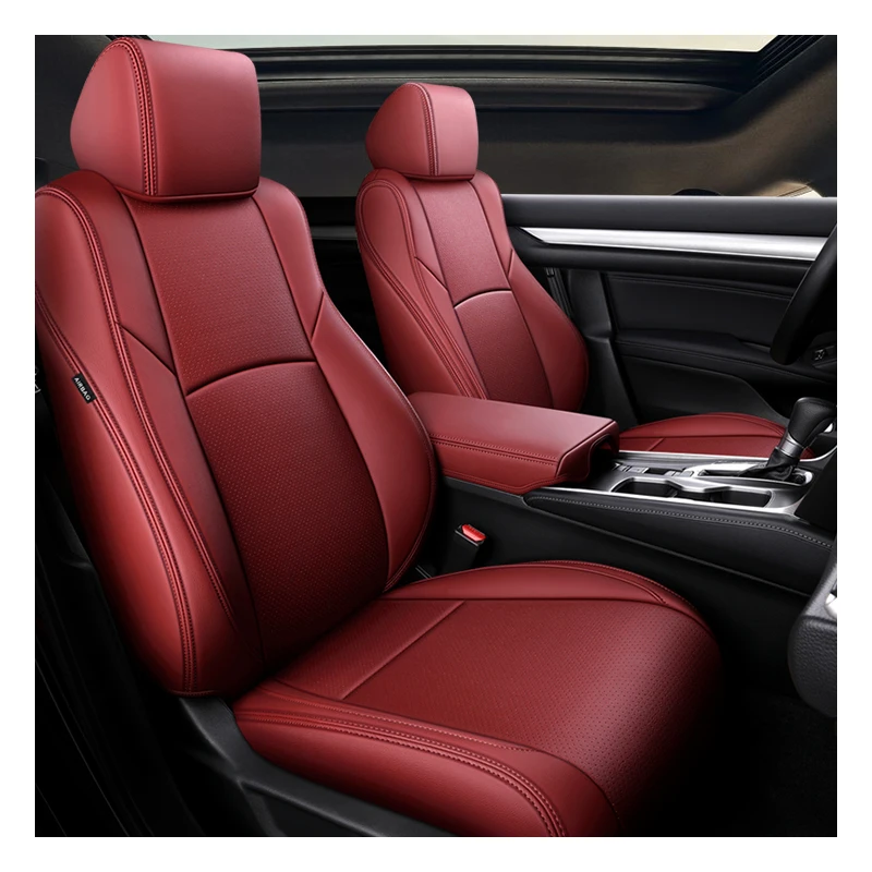 Custom Made for Car Seat Cover for 5 Seaters Luxury Genuine Leather in Middle Part Original Fit for Honda Civic CRV Accord HRV