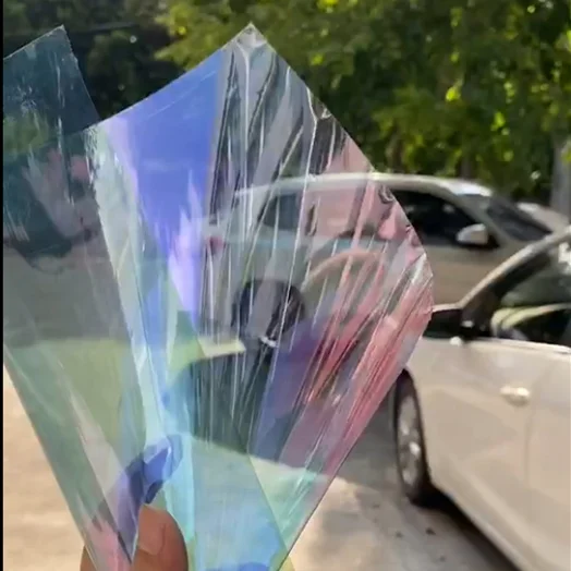 Автомобильный ветровой экран солнечные окна синий Хамелеон 65% VLT оконная пленка для автомобиля оттенок окон с УФ-защитой