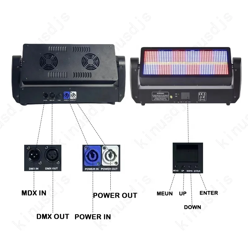 Factory Supply Kinusdjs 12+12 4in1 RGBW 12+12 LED Strobe Wash Pixel Effect Moving Head Light  For Professional Stage Disco Party