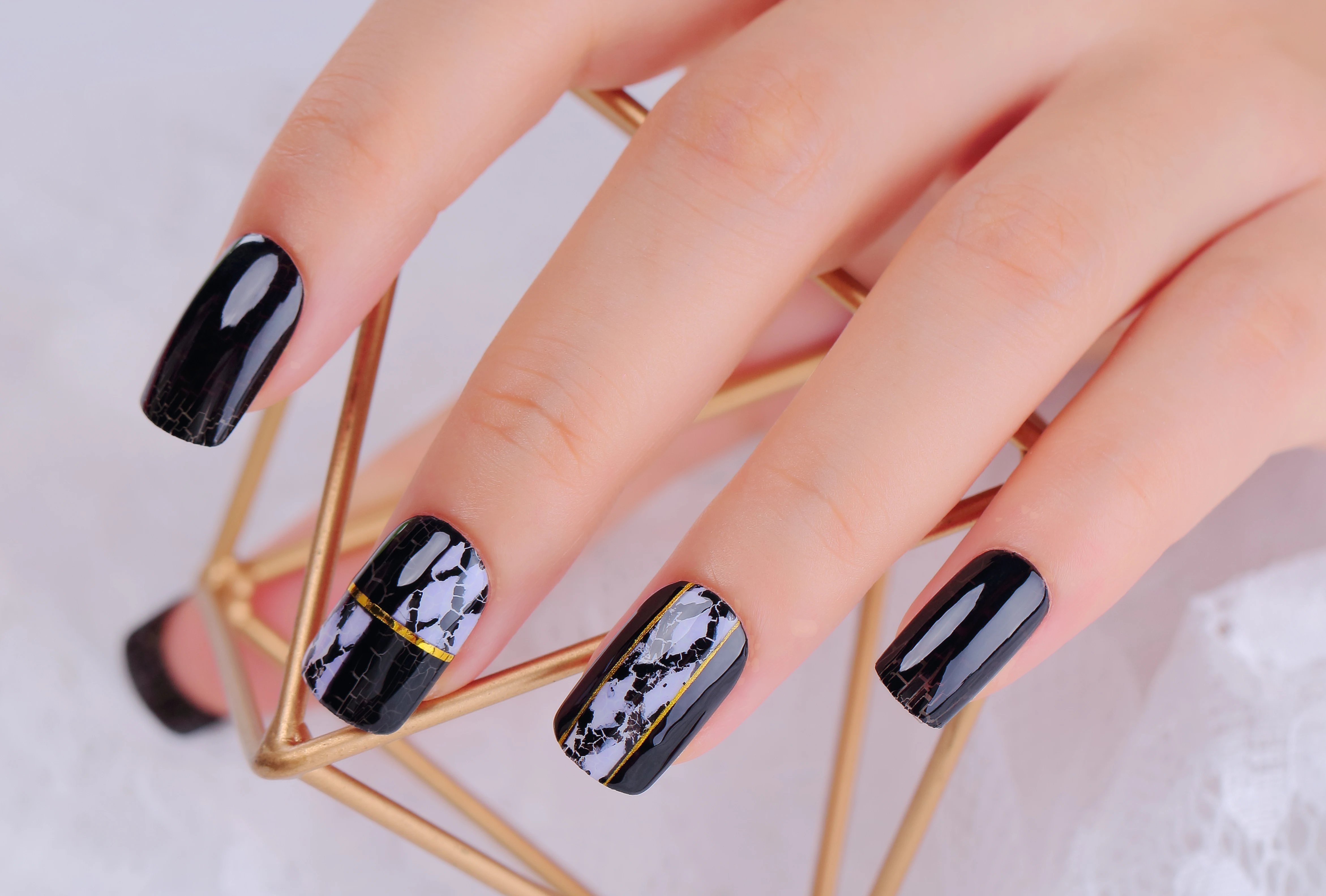 Nail Kit Professional Crackle Paint Soak Off Uv Gel Crack Gel Nail Polish