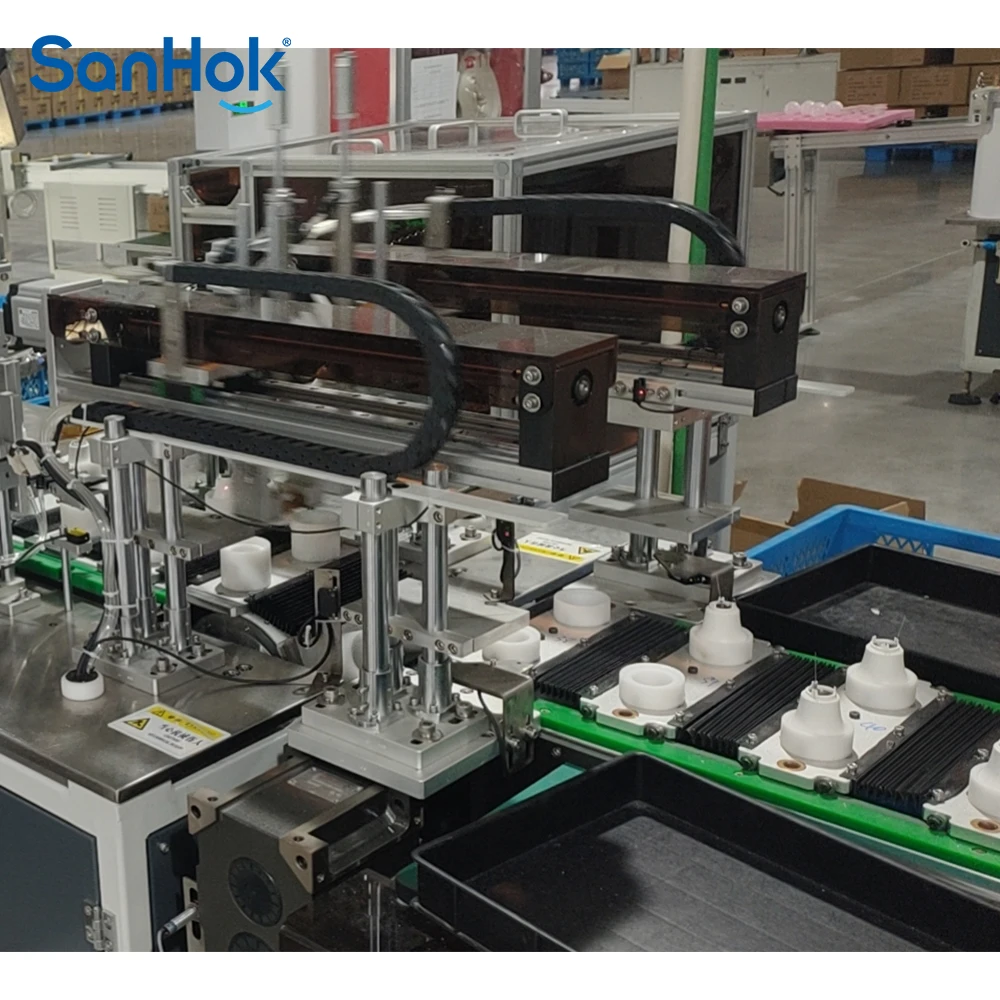 LED Lamp Bulb E27 B22 A Shape LED Bulb Light Assembly Machine With Aging Line