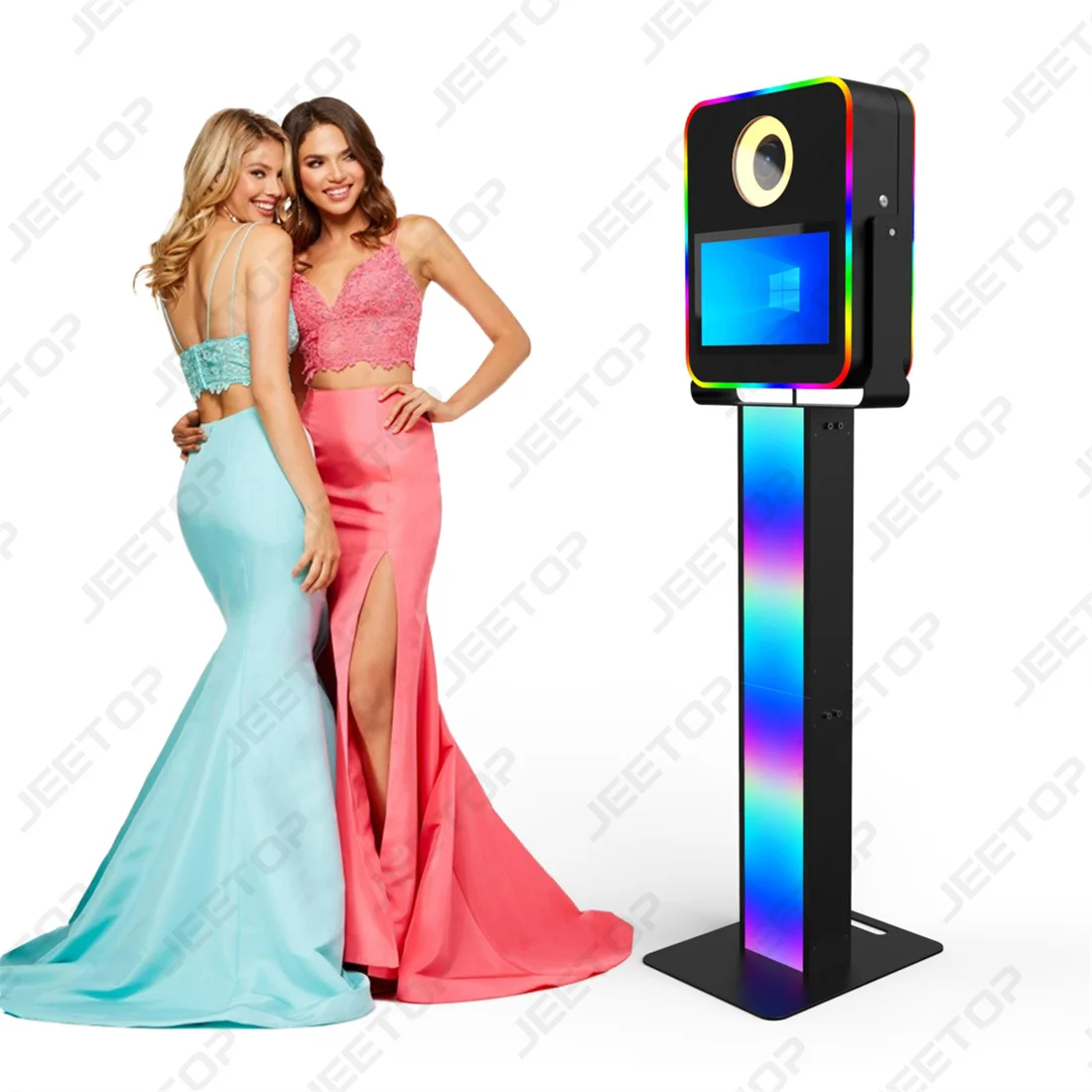 Dimmable Led Lighting Photo Booth Single-shot Photos,And Social Sharing