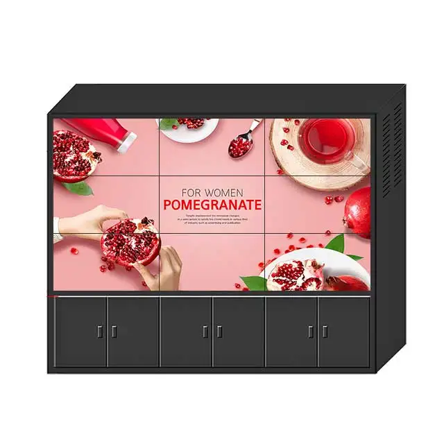2x2 2x3 3x3 Floor Standing 55inch Indoor Seamless Video Wall Narrow Bezel LCD Video Wall Monitors for Advertising