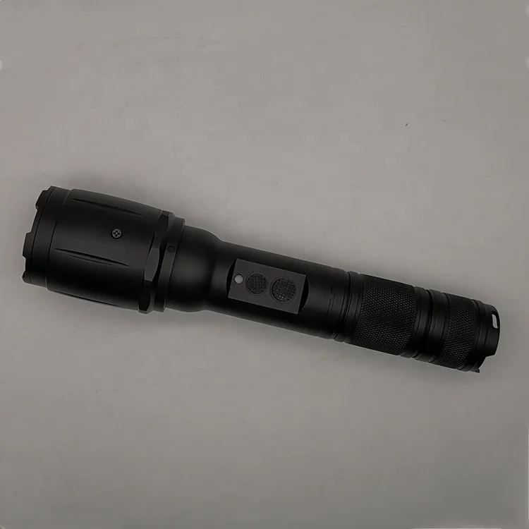 Waterproof Long Range Zoom Focus LED+ Laser Rechargeable Laser Flashlight laser torch