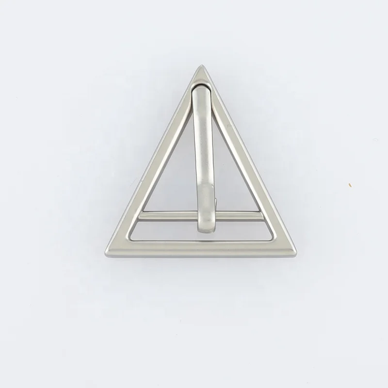 Triangle pin center bar metal buckles