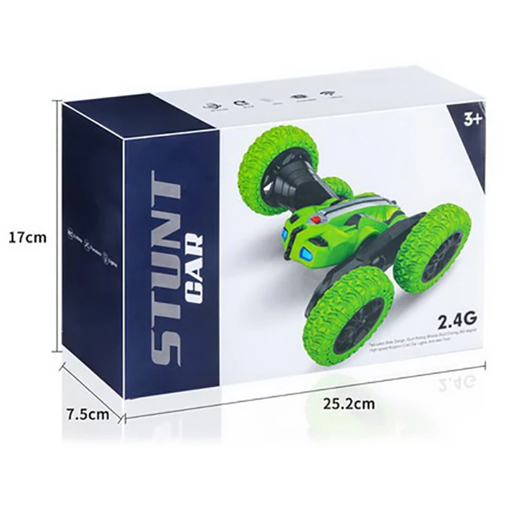 China Manufactory Kids Cool 2.4G Retro Double Sided Car Toy Remote 360 Degree Rotating Off-Road Rc Stunt Car