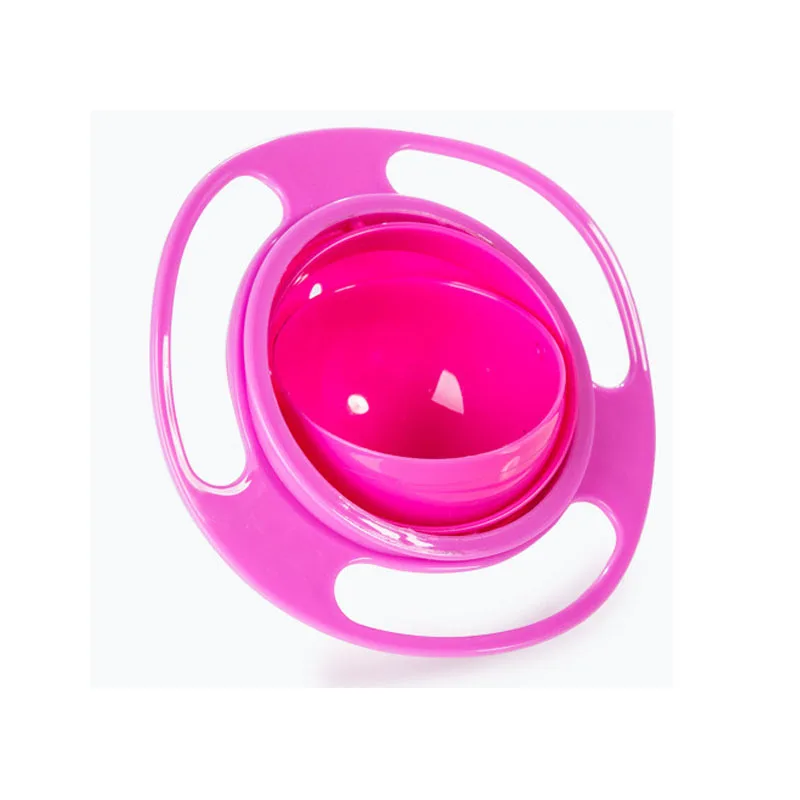 F2-523 New design 360 Rotate Spill-Proof Solid Feeding Dishes, Universal Gyro Bowl Children Rotary Balance Novelty Umbrella 3