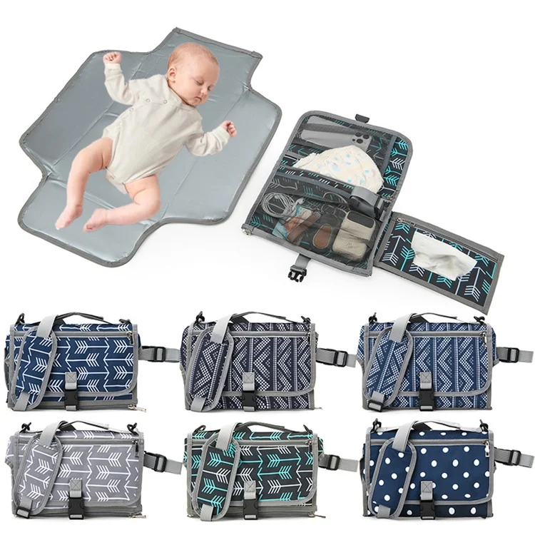 Popular Easy Clean Diaper Changing Pad Portable Waterproof Baby Diaper Changing Mat Multifunction Mummy Bag Baby Bags