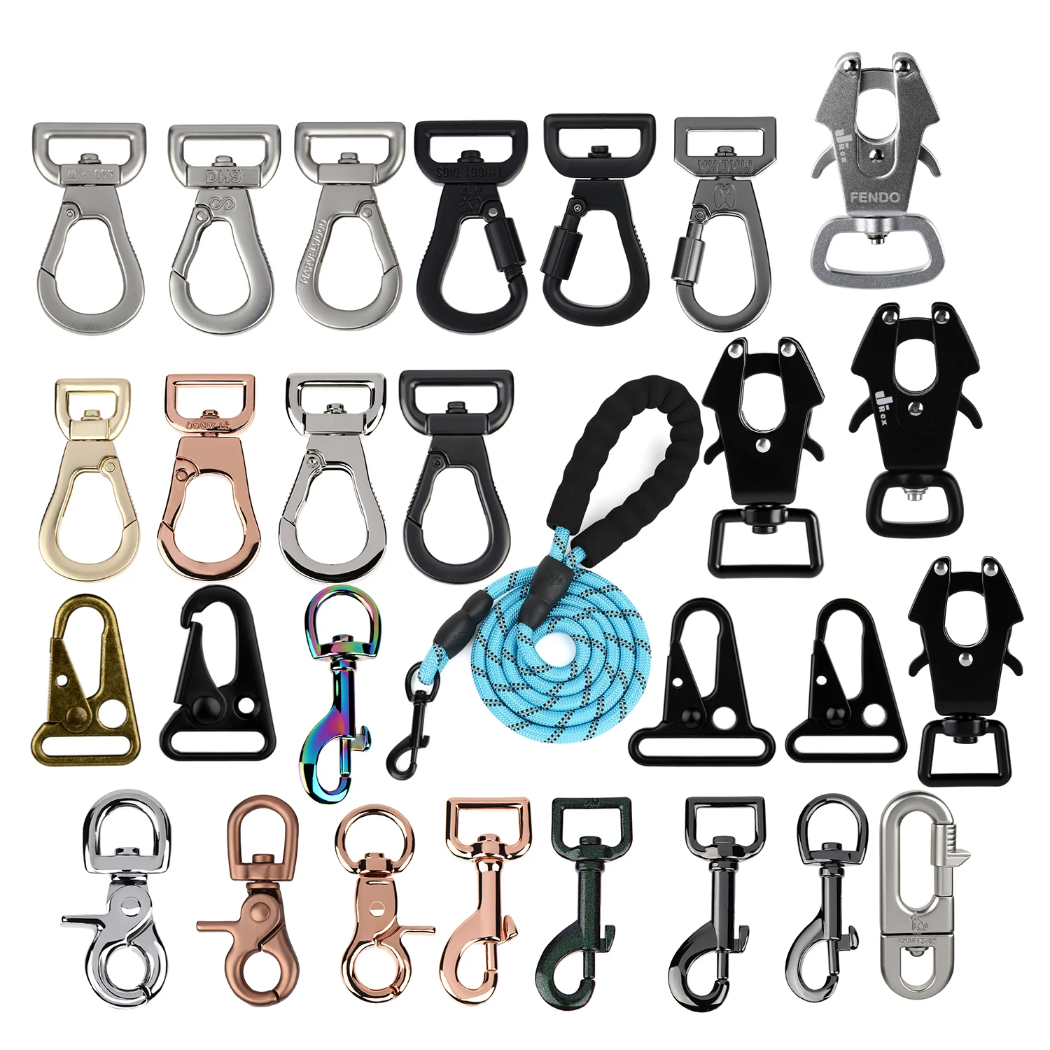 H2066 Brand New High Tension Metal Pet Hardware Durable Dog Leash Hook