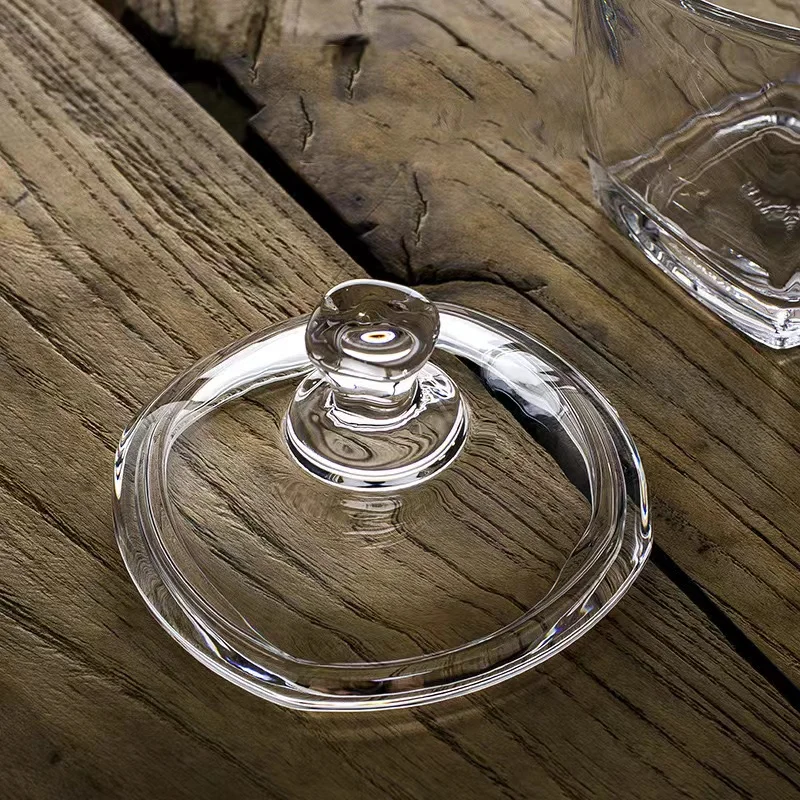 New Design Exquisite Glass Jars Sugar Pot Small Gift Boxes For Sweets Clear Glass Candy Storage Jar