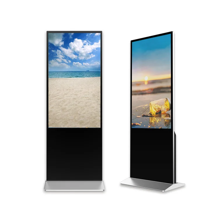 Free CMS Software Multi Touch 32inch Floor Stand Advertising Screen Exhibition Digital Signage Indoor Touch Screen Kiosk