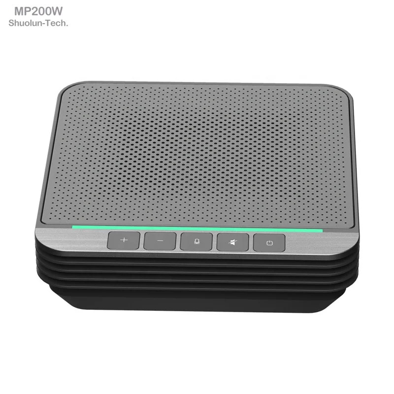 
MP200W wholesale factory price gray black silver color wireless connection conference microphone speakerphone 