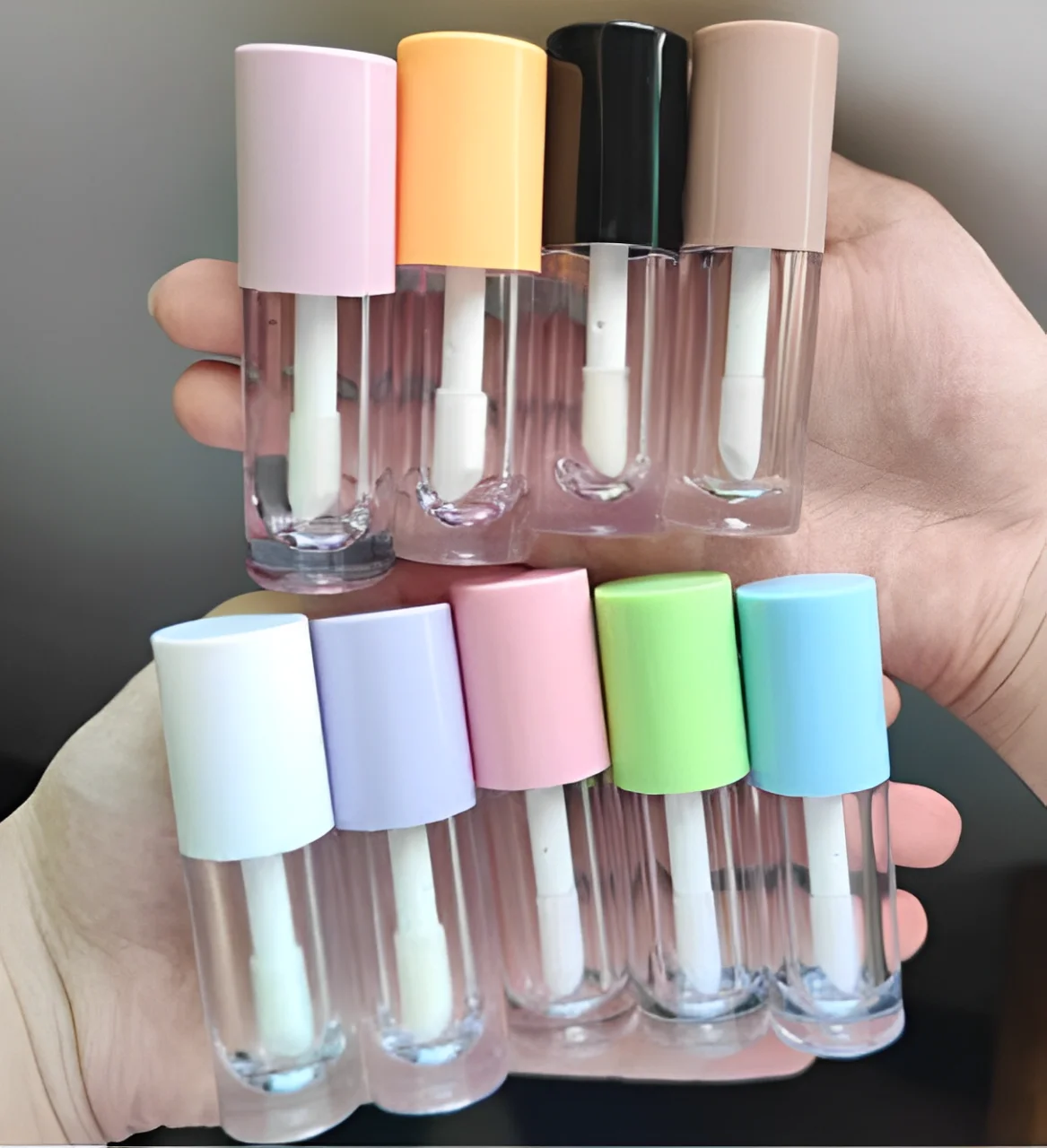 Customized wholesale clear flavoring non sticky lip serum oil hydrating organic shimmer aloe vera blush lip oil