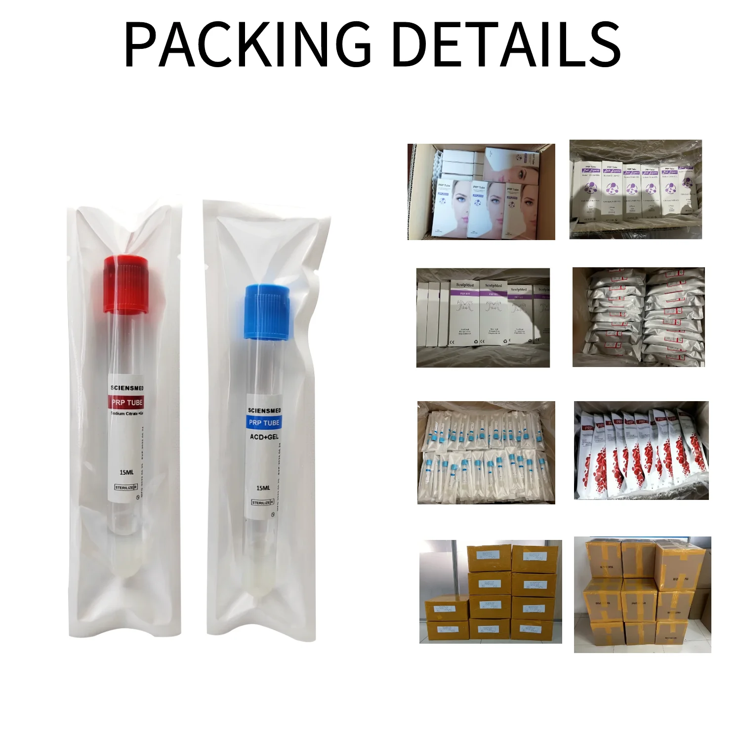 free shipping 10ml Test Tube for PRF Tube Platelet Rich Fibrin