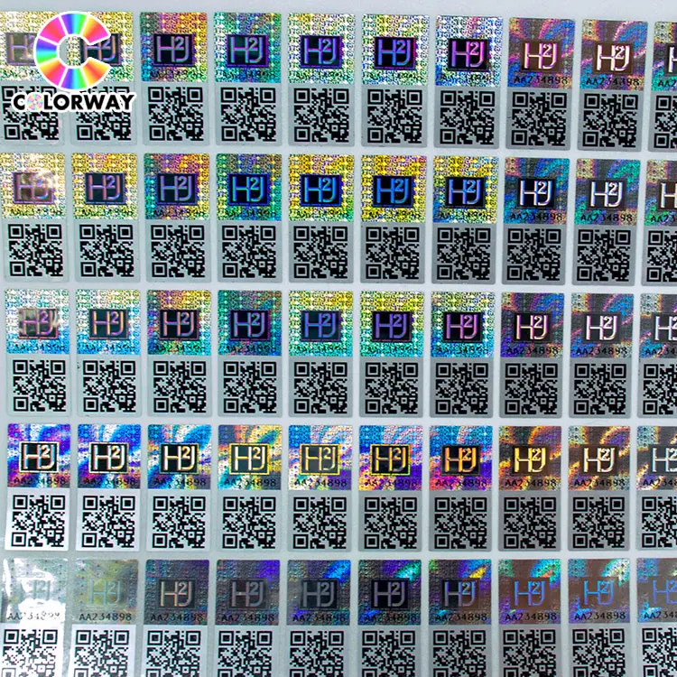 High quality custom private logo hologram printing authenticity certificate hologram stickers