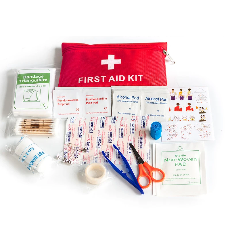 
Custom Multifunctional Household Emergency Medical First Aid Kit Bag Portable Outdoor Waterproof Survival First Aid Kit OEM 