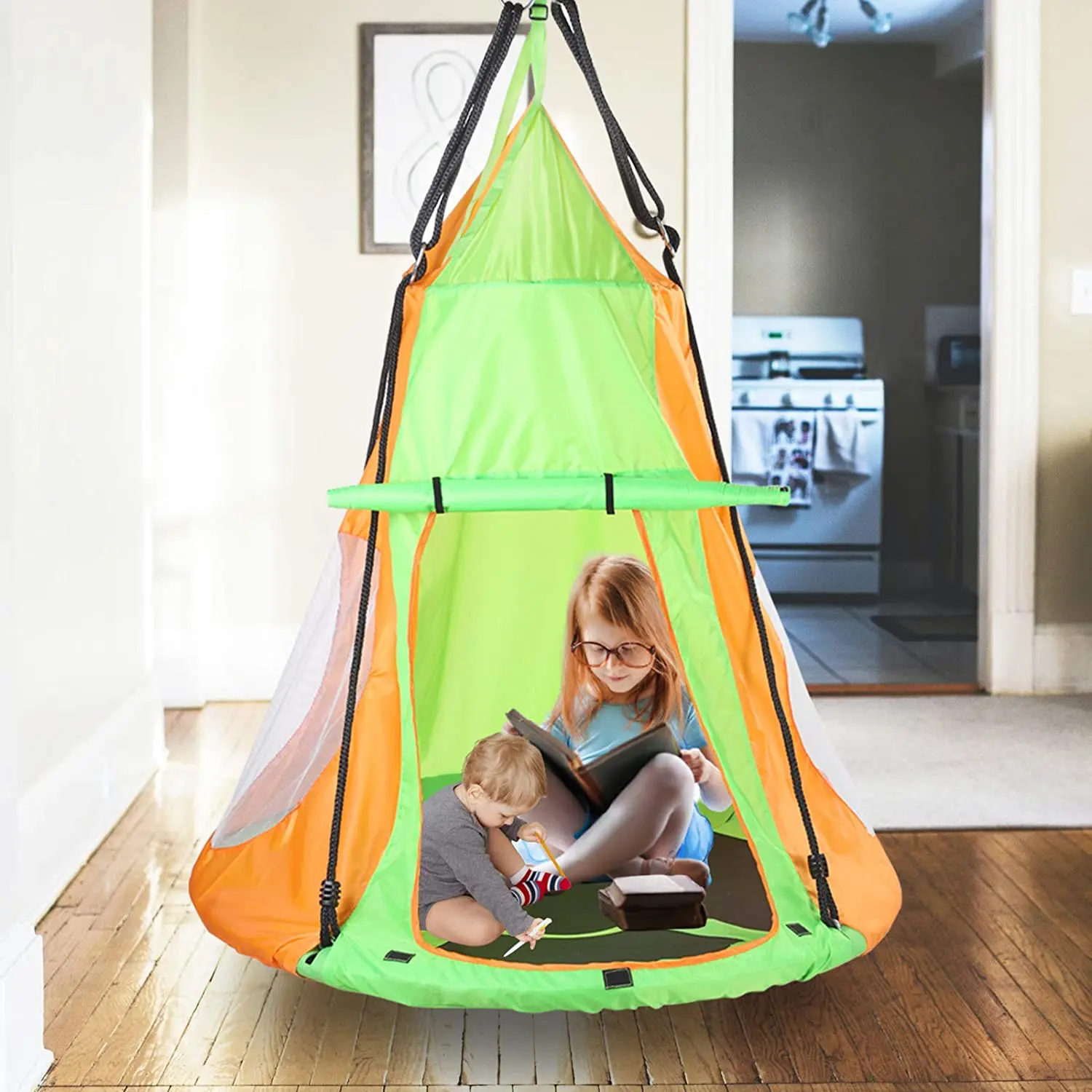 Indoor Outdoor Children Kids  Toy Swing Tent Swing