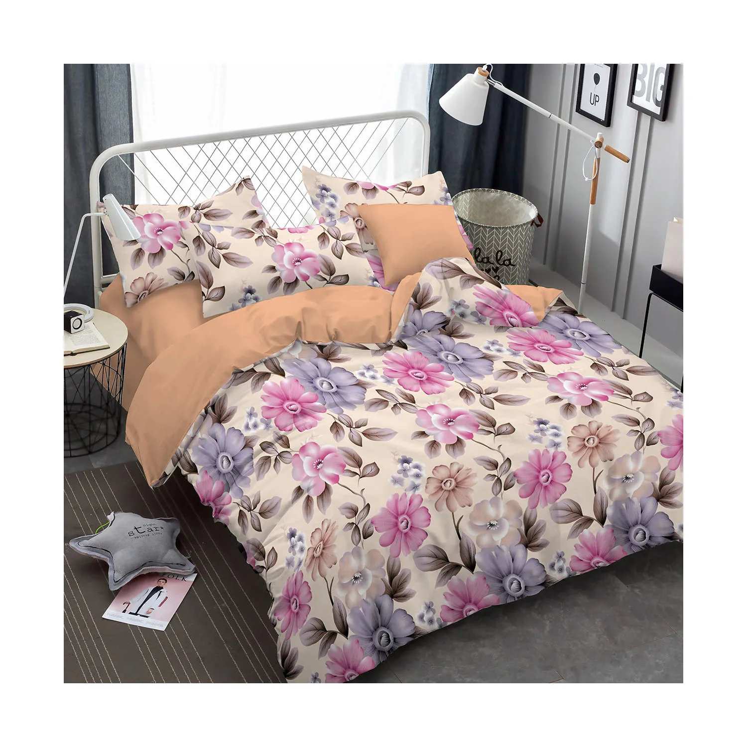 New design microfiber 100polyester printing brushed fabric