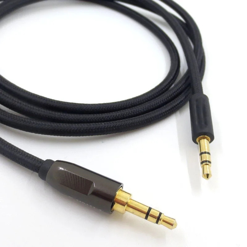 Сменный AUX 3 5 мм штекер-штекер стерео нейлоновый аудиокабель для наушников Philips- SHP9500 X2HR X1S SHB8850 SHB9850