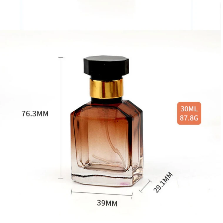 30Ml Glass Gradient Perfume Bottle Luxury Container Empty Spray Perfume Bottles Packaging Custom Wholesale
