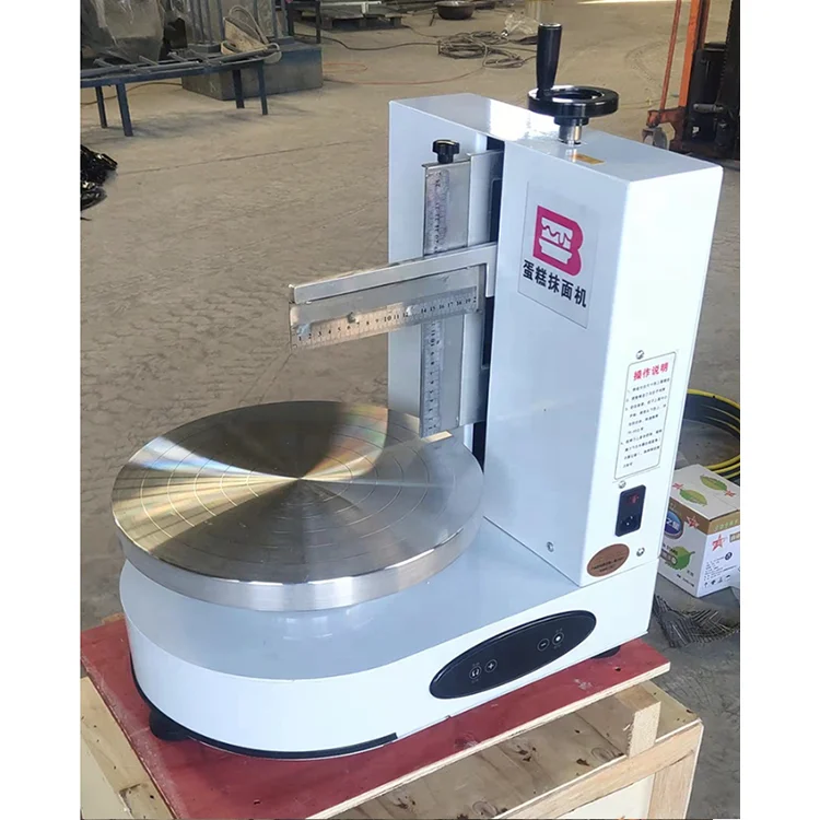 Attractive design automatic round cakes depositor cream ice cake coating frosting decorating icing machine