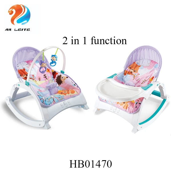 
Newborn to Toddler Musical Portable Rocker Baby Dinner Chair Baby Care Rocking Chair For 0-18 Month with vibration 