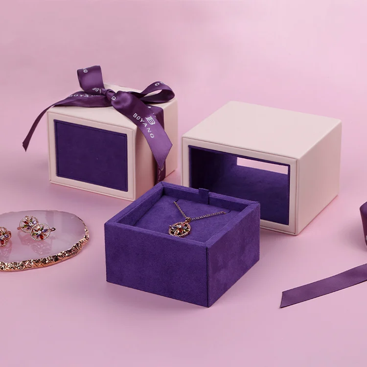 Custom Drawer Sliding Jewelry Gift Packaging Luxury Jewelry Ring Box