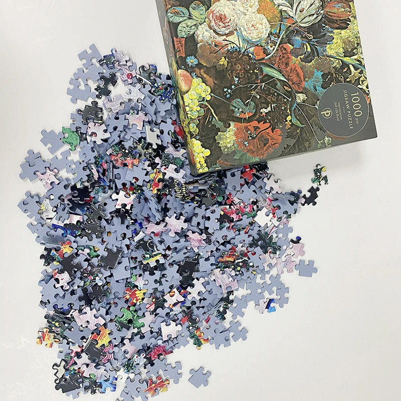 Shenzhen factory diy paper Cardboard 500/1000 pieces puzzles jigsaws For Adult