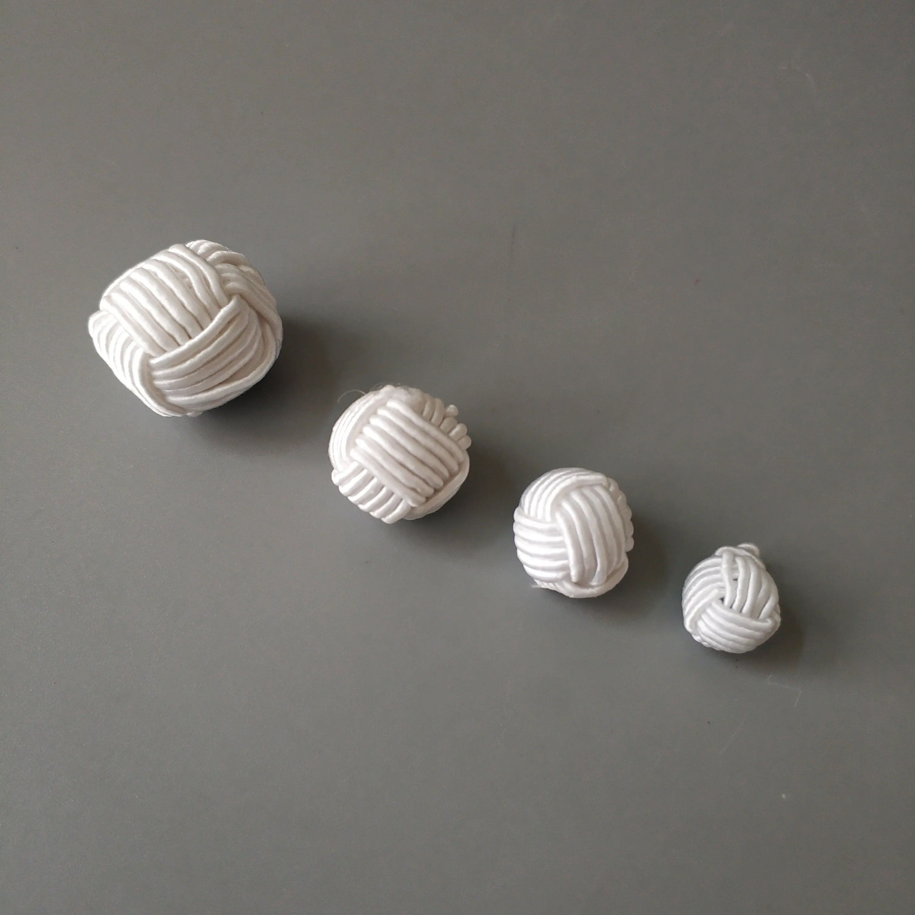 Chinese ball round knot cord button with multi sizes