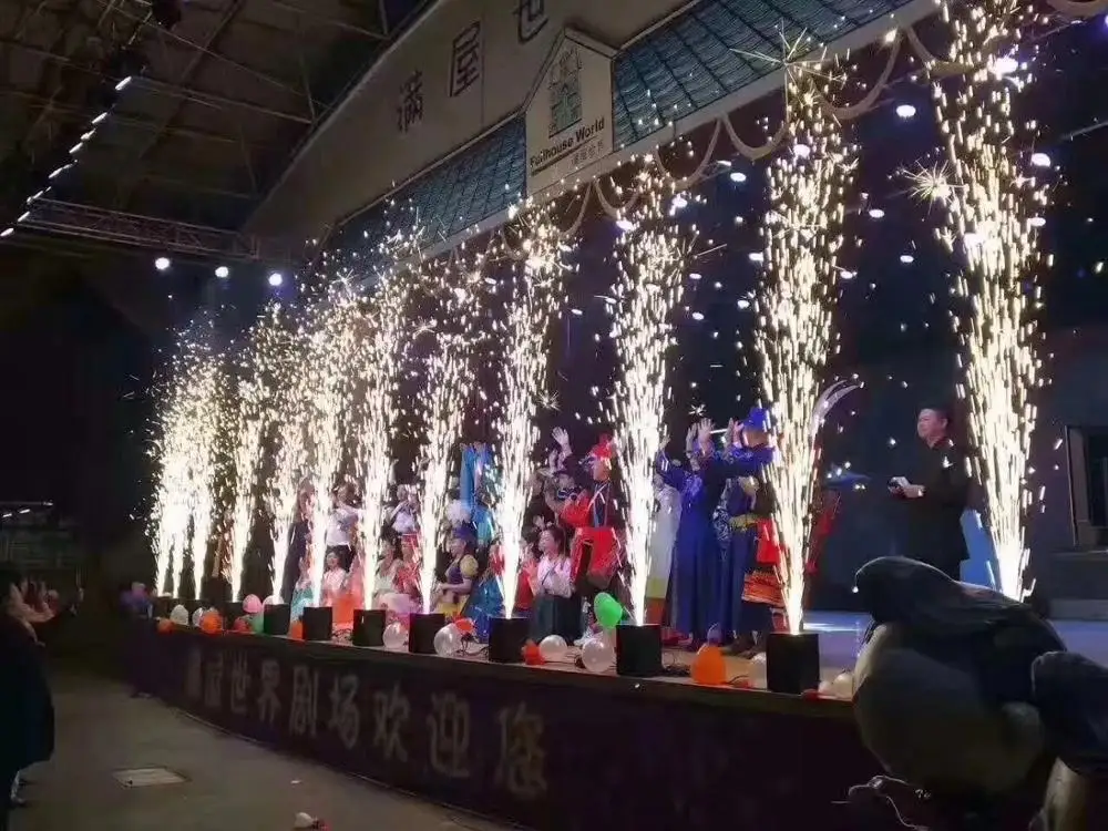 remote control Christmas starriness spark cold firework effect machine stage DJ equipment