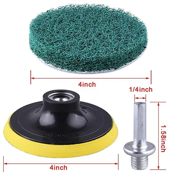 
8pcs Power Scrubber Brush Sets Electric Drill Cleaning Brush Tool For Cordless Drill Attachment Kit Power Scrub Brush 