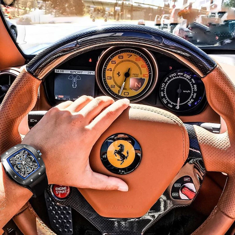 
Wholesale Mechanical Watch Montre Richard Mille Diamond Factory Price Richard Mille Custom Wrist Watch For Men 