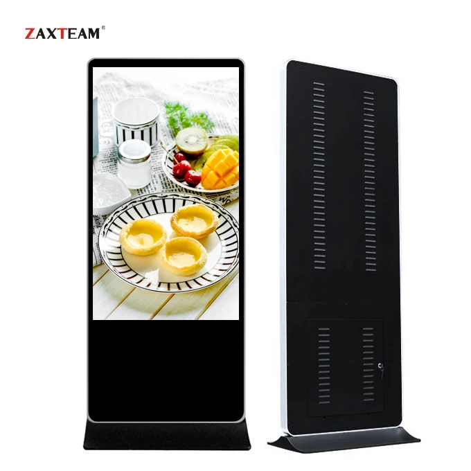OEM ODM 43 49 55 inch 4K indoor floor standing digital signs and displays