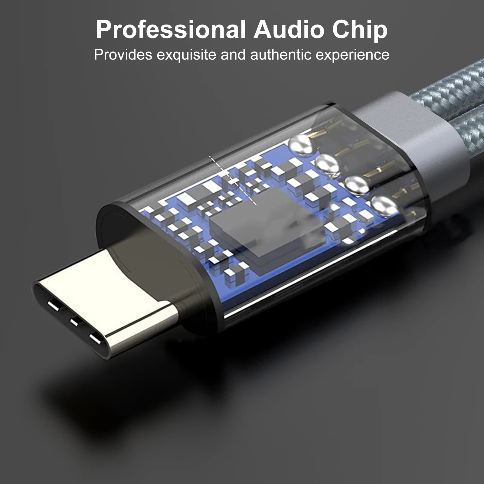 New Arrival 1.8m Nylon Braid Charge Cable And 3.5mm Audio Jack AUX Adapter USB C TO AUX Cable For Car headphone