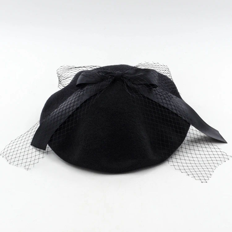  ins spring and summer casual simple breathable belt drawstring adjustable knit beret painter hat ladies bud