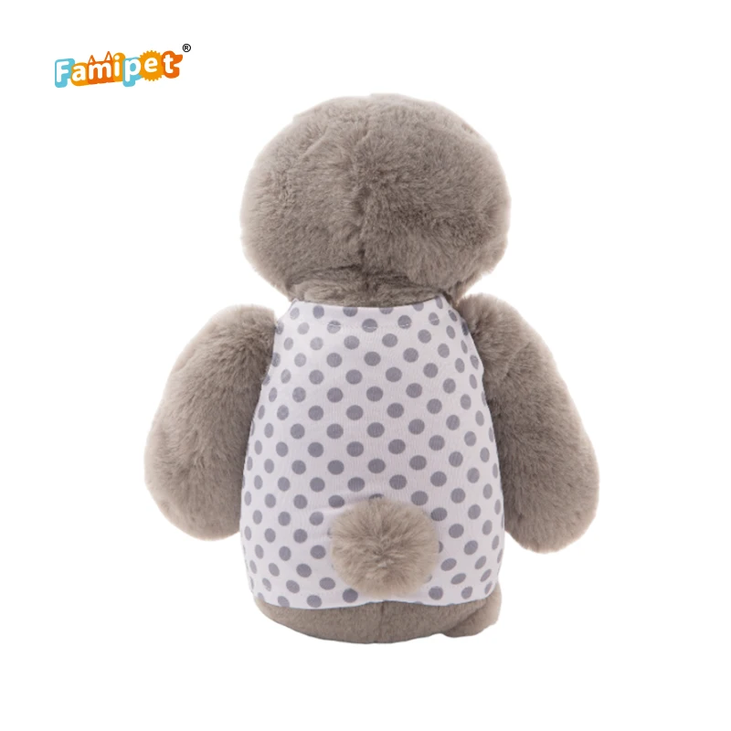 Famipet Manufacturer Wholesale Custom Design Kawaii Soft Kids Plush Toy Stuffed Animal Toy with Removable Clothes