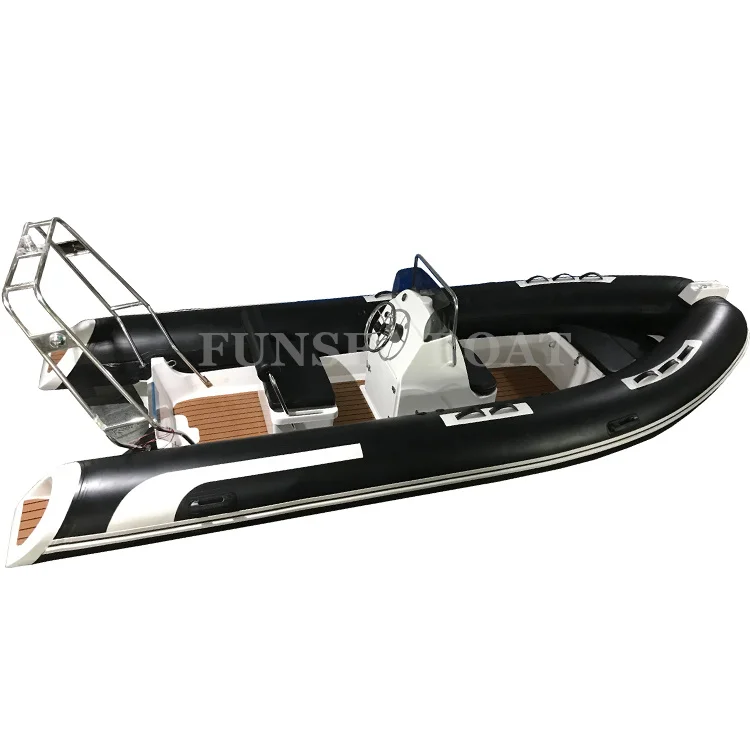 hot sale Norway 4 stroke 90HP rib 520 fiberglass hull pvc air tube inflatable motor boat