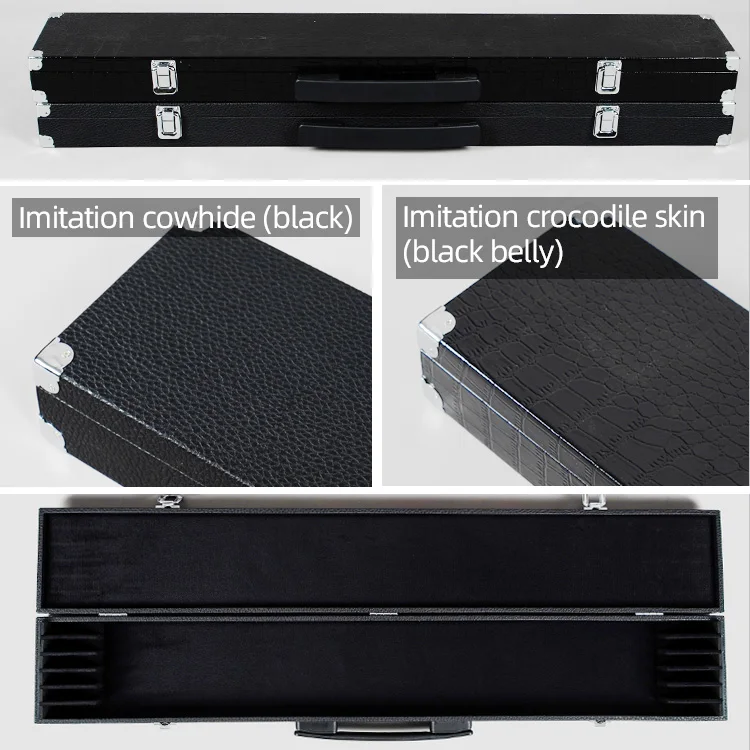 Musical Instruments put 4 bows hard leather seam Cello Viola violin Bow case