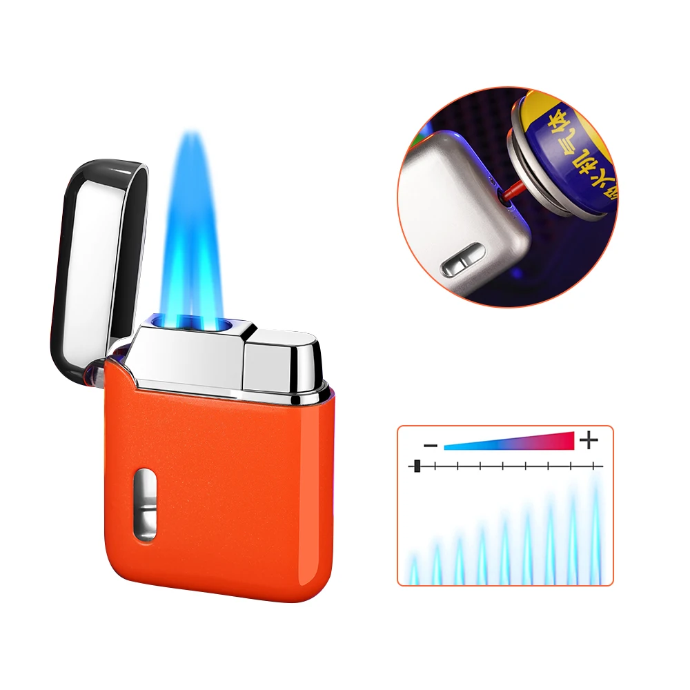 New Style Wholesale Smoking Accessories Custom Logo butane metal  Lighter